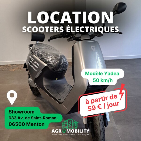 location scooter électrique à Menton